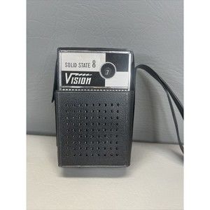 Vision Solid State 8 Transistor Radio w/ Case Missing Antenna